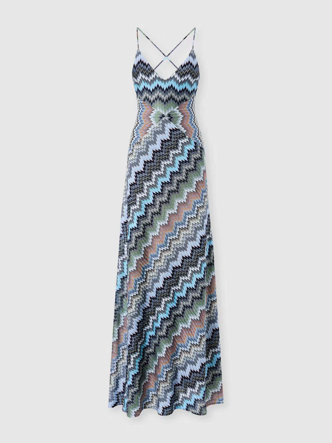 Verde Lux Chevron Maxi Dress