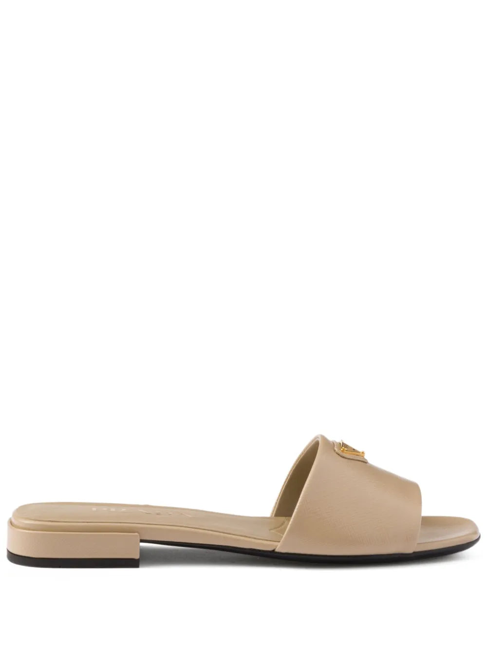 Saffiano Gloss Luxe Slides
