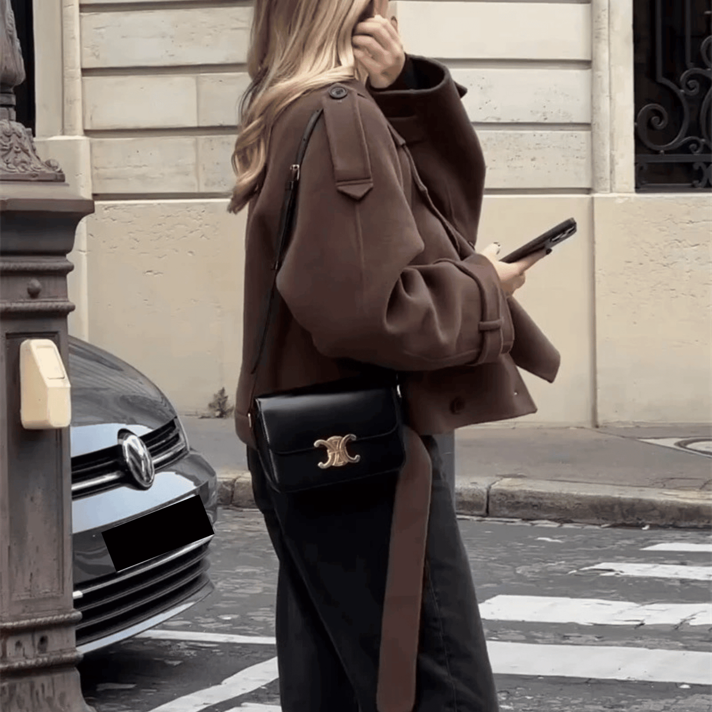 "Tayla" Cropped Trenchcoat