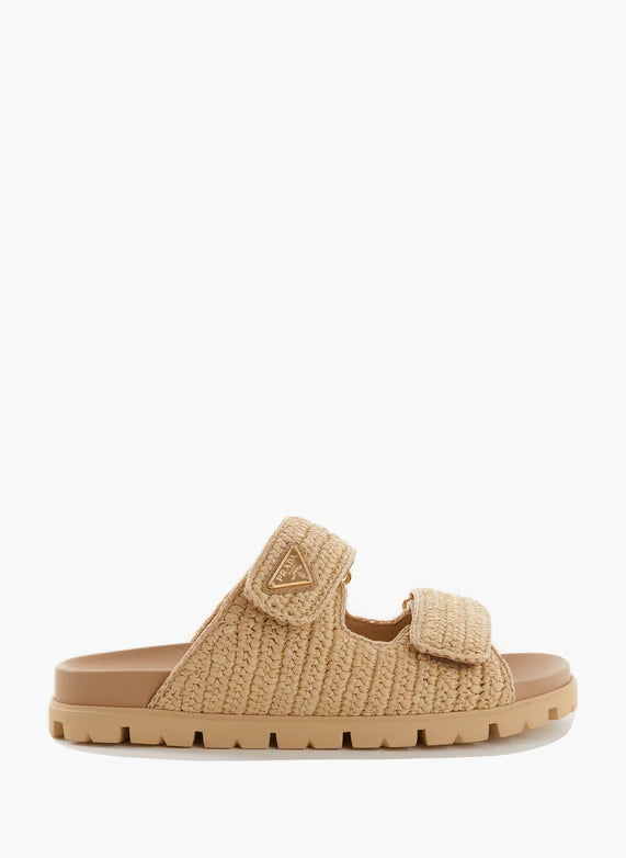 Raffia Riviera Slides