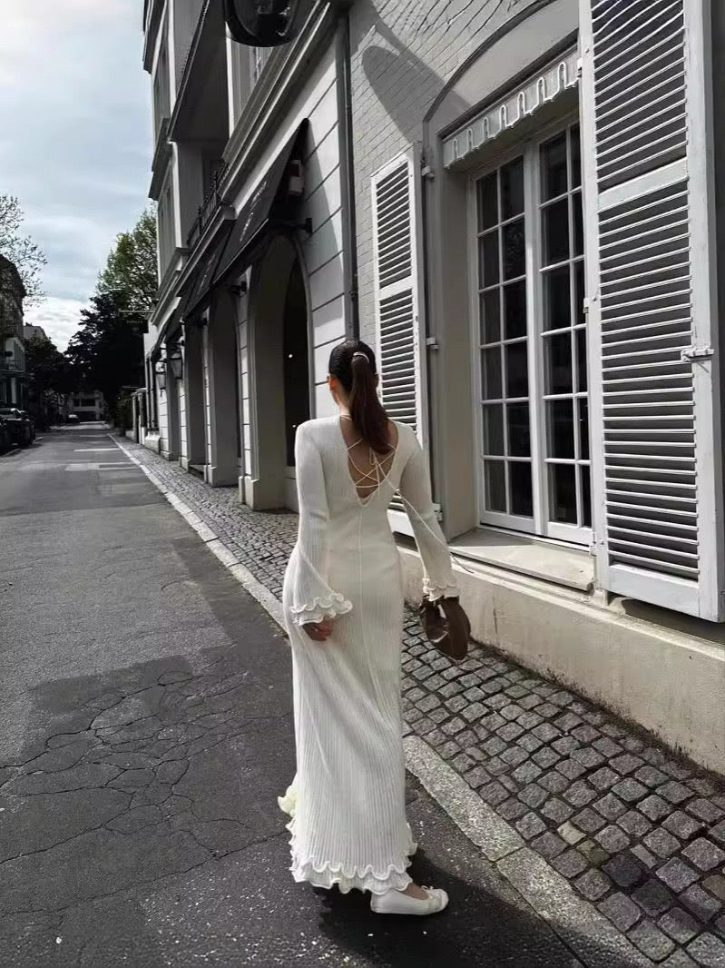 "Maya" Langarm Maxikleid
