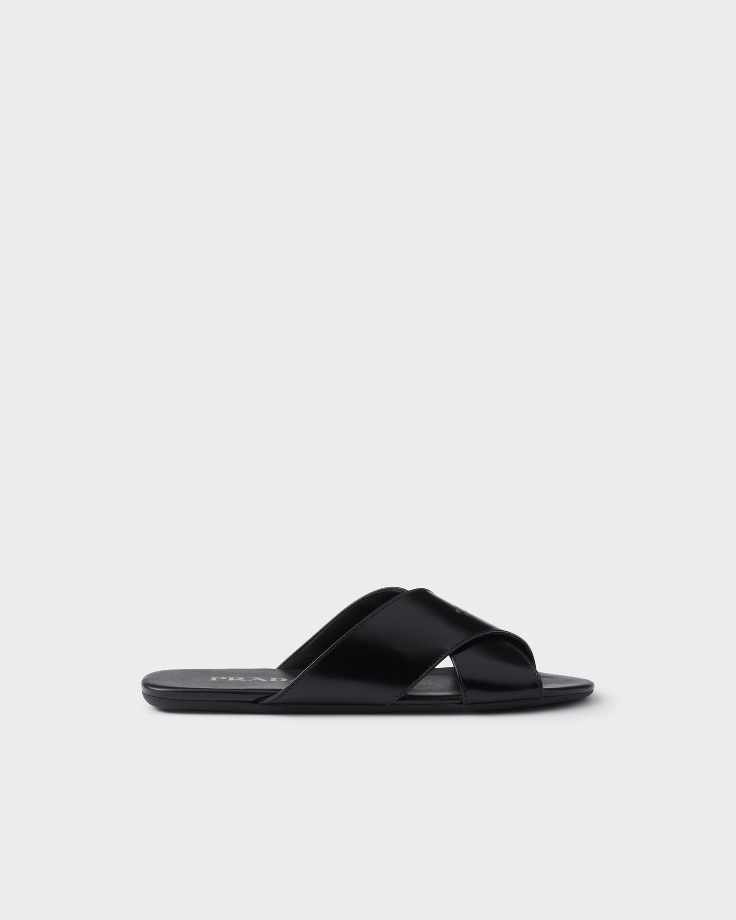 Heritage Gloss Leather Slides