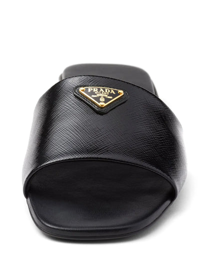 Saffiano Gloss Luxe Slides