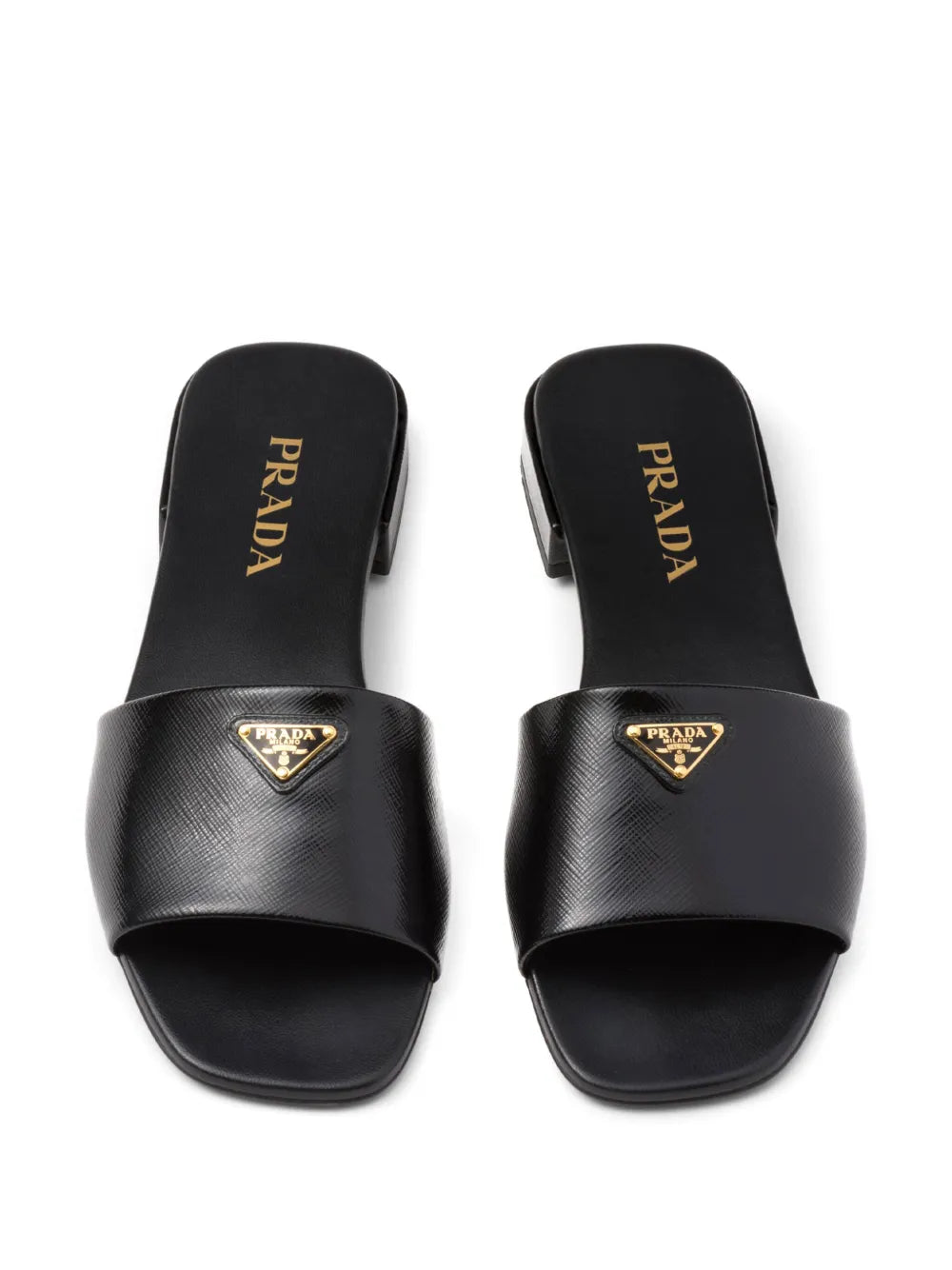 Saffiano Gloss Luxe Slides