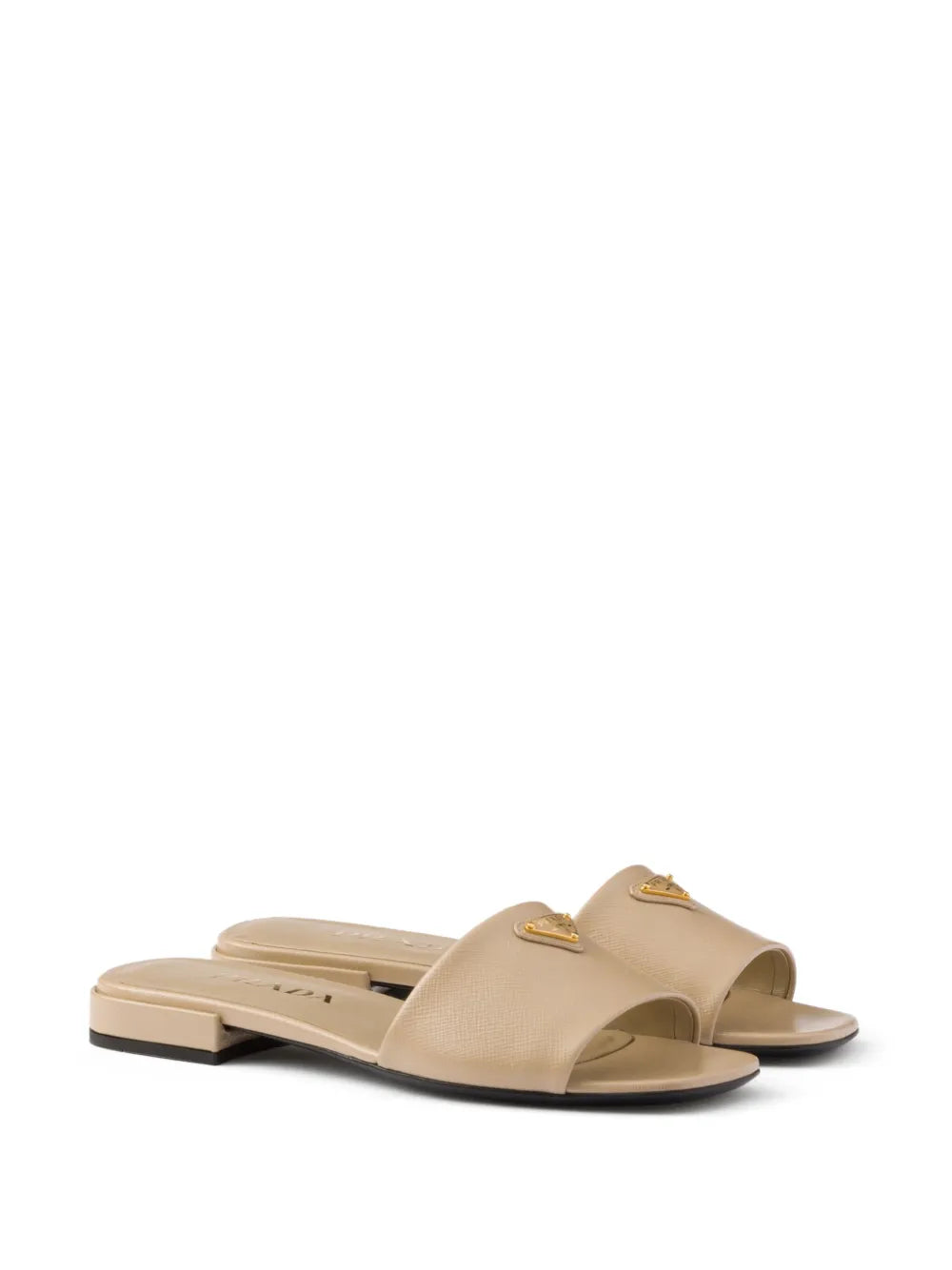 Saffiano Gloss Luxe Slides