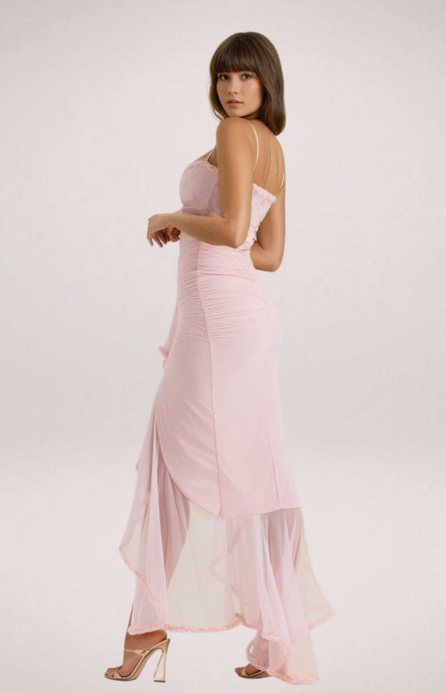 "Sara" Maxikleid mit Volants