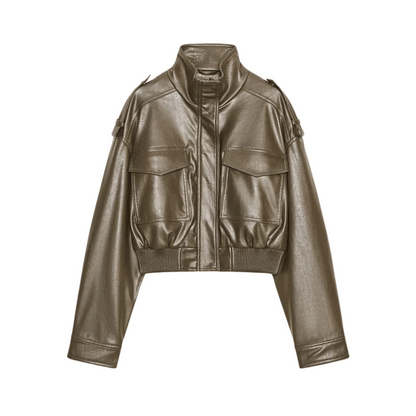 "Rakya" Bomber Lederjacke