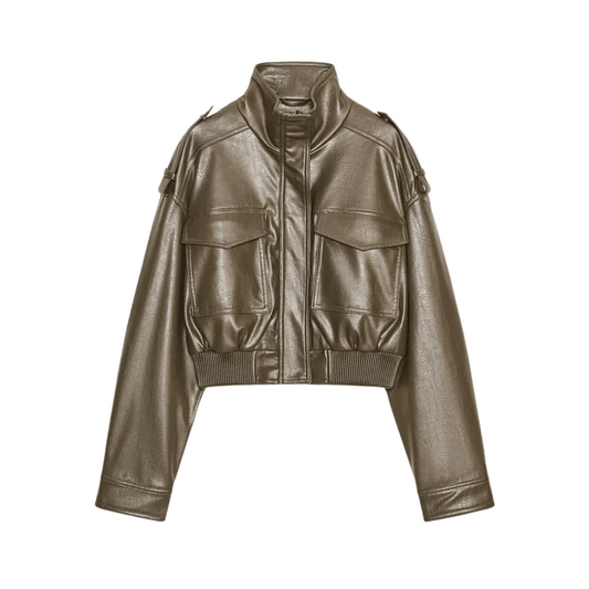 "Rakya" Bomber Lederjacke