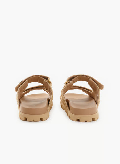 Raffia Riviera Slides