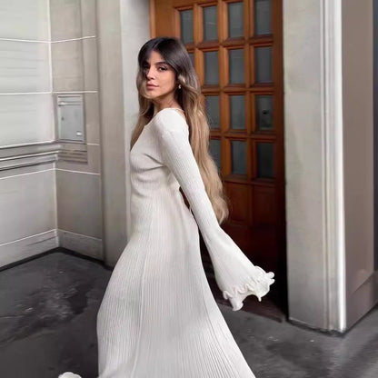 "Maya" Langarm Maxikleid