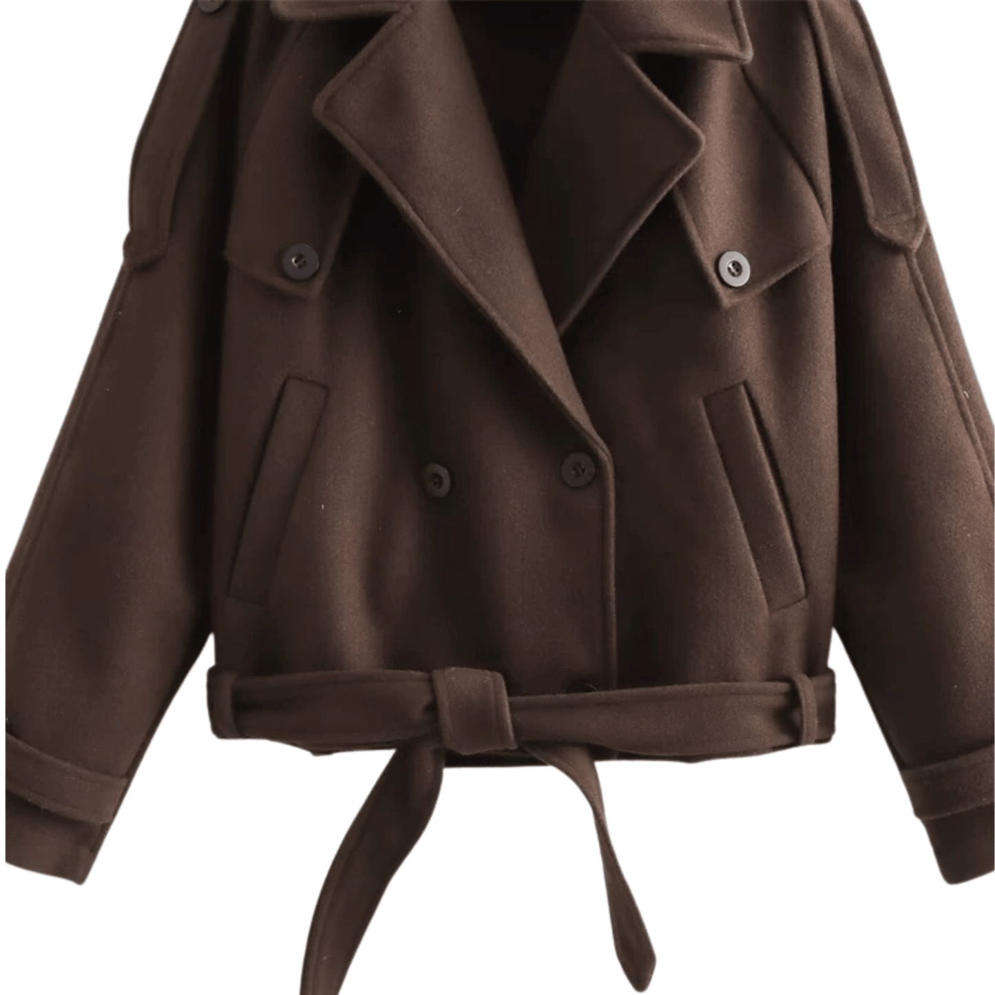 "Tayla" Cropped Trenchcoat