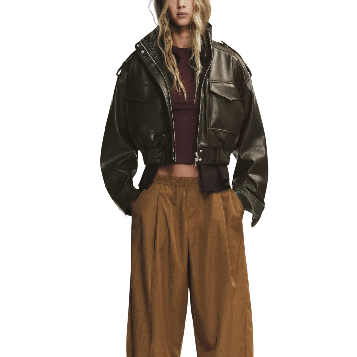 "Rakya" Bomber Lederjacke