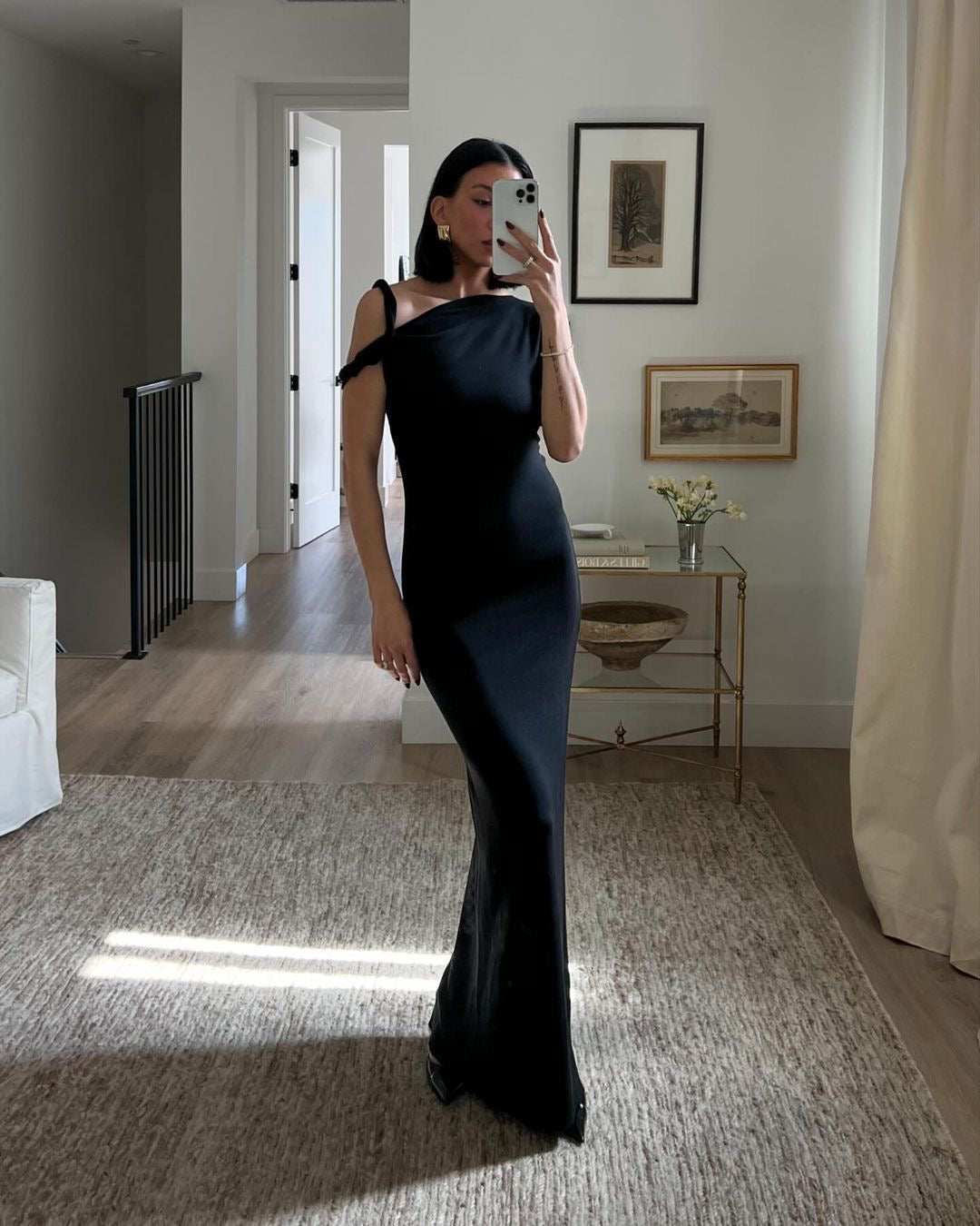 "Layla" One-Shoulder-Maxikleid