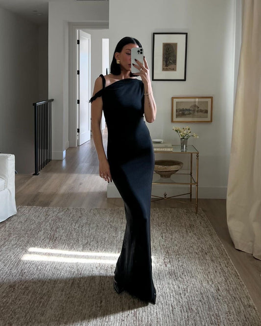 "Layla" One-Shoulder-Maxikleid