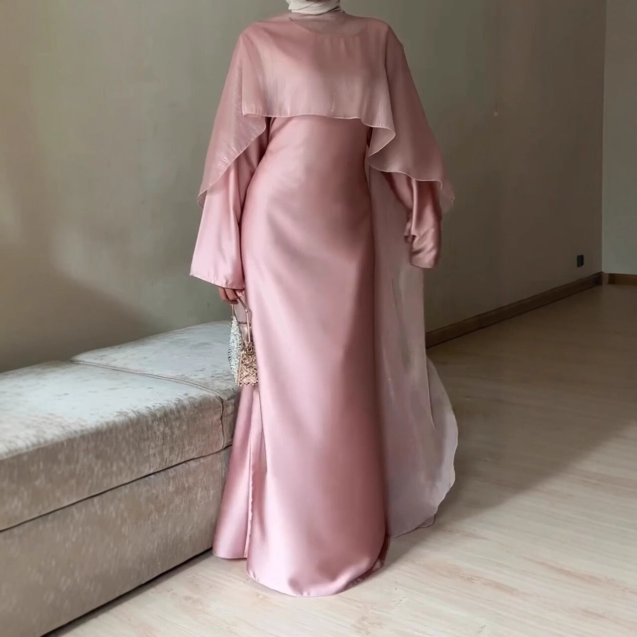 "Satin Rose" Abaya