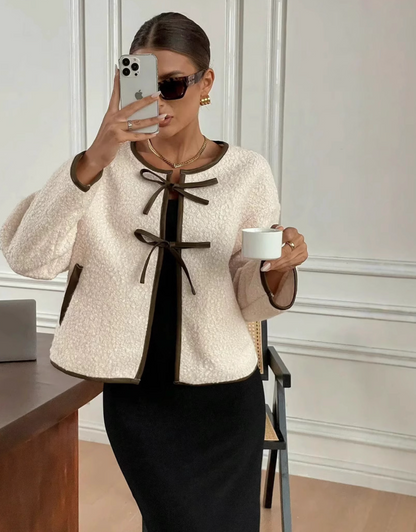 "Larissa" Cardigan mit Schleife