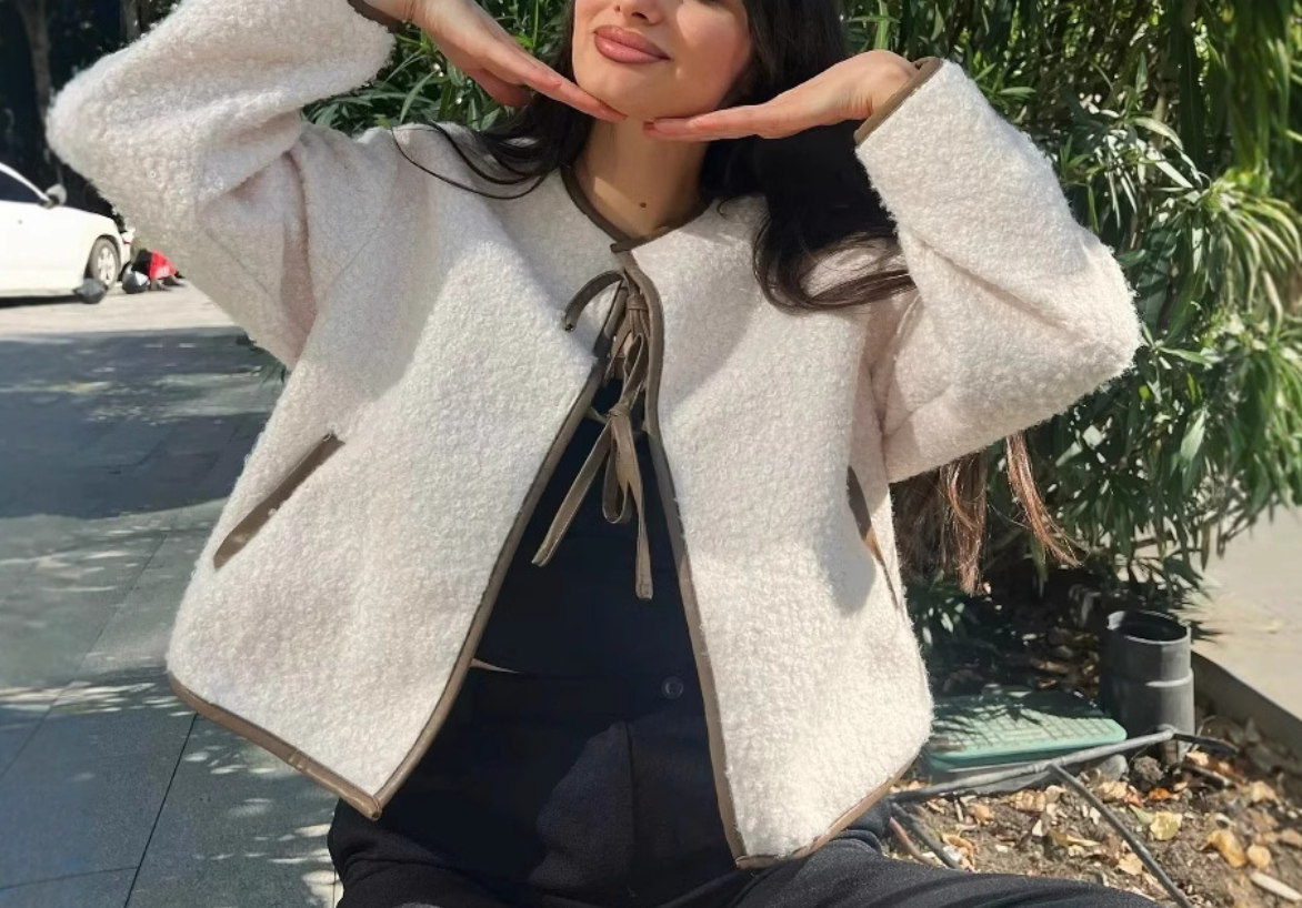"Larissa" Cardigan mit Schleife