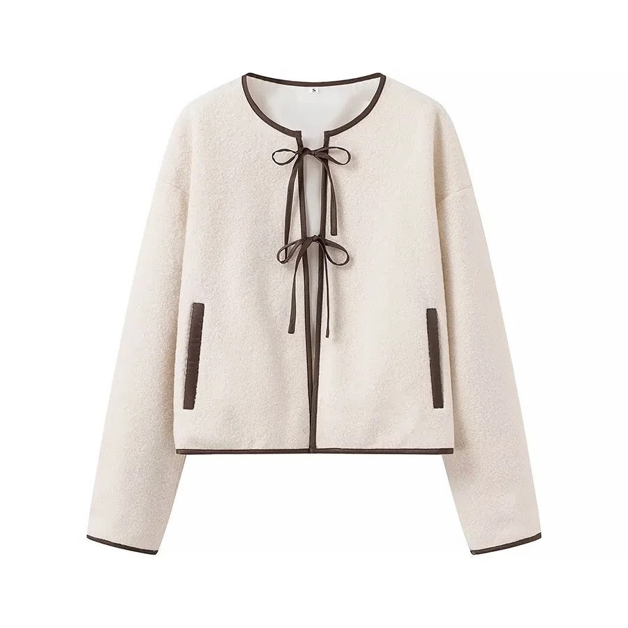 "Larissa" Cardigan mit Schleife