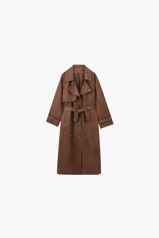 "Daria" Mantel aus Wildleder