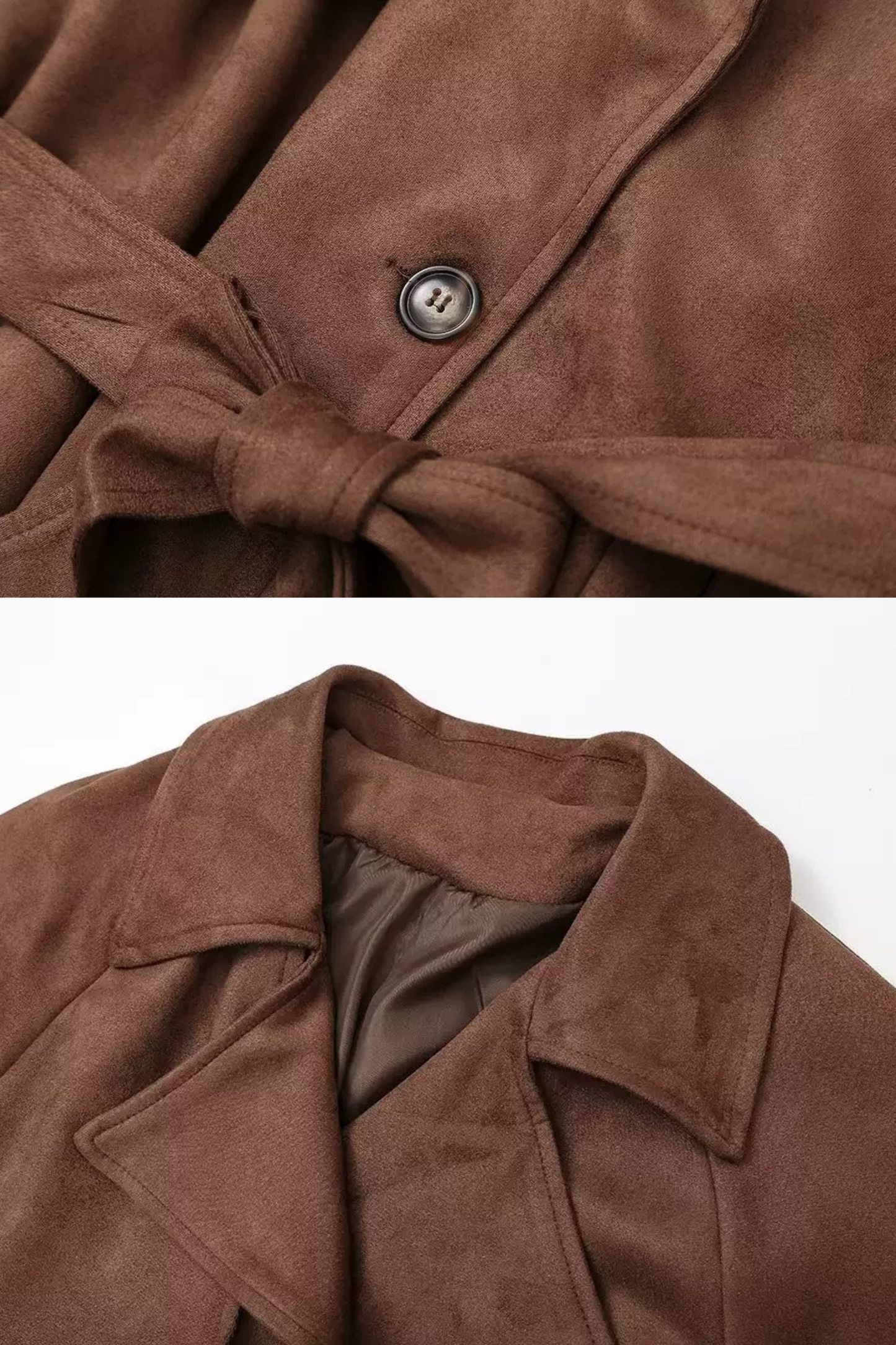 "Daria" Mantel aus Wildleder