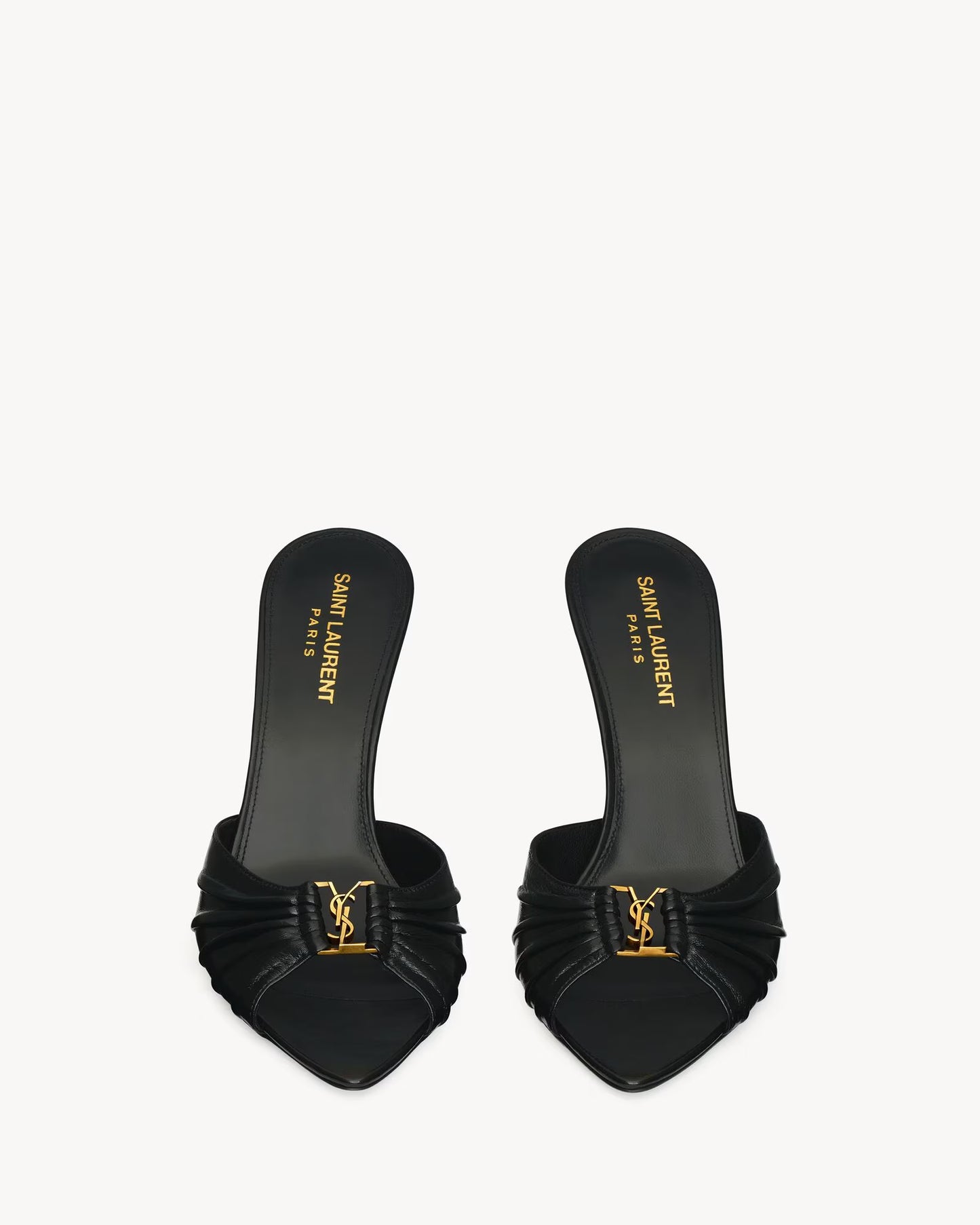 Monaco Luxe Peep-Toe Mules