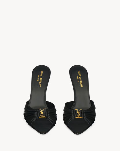 Monaco Luxe Peep-Toe Mules