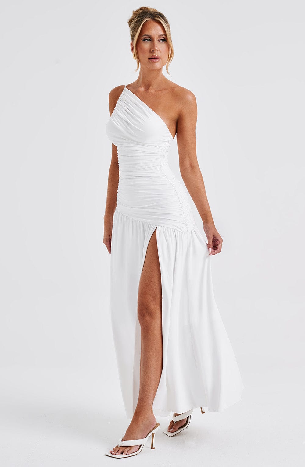 "Lou" One-Shoulder Maxikleid