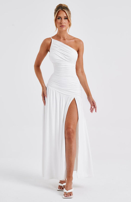 "Lou" One-Shoulder Maxikleid