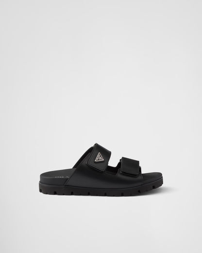 Urban Luxe Leather Slides