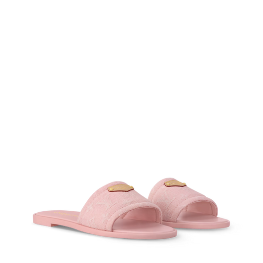 Monogram Denim Luxe Slides