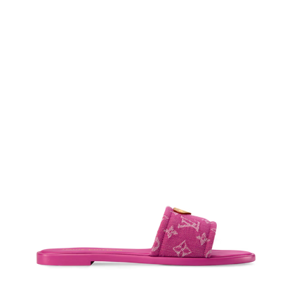 Monogram Denim Luxe Slides