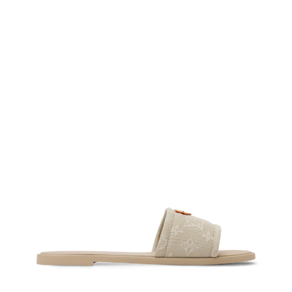 Monogram Denim Luxe Slides