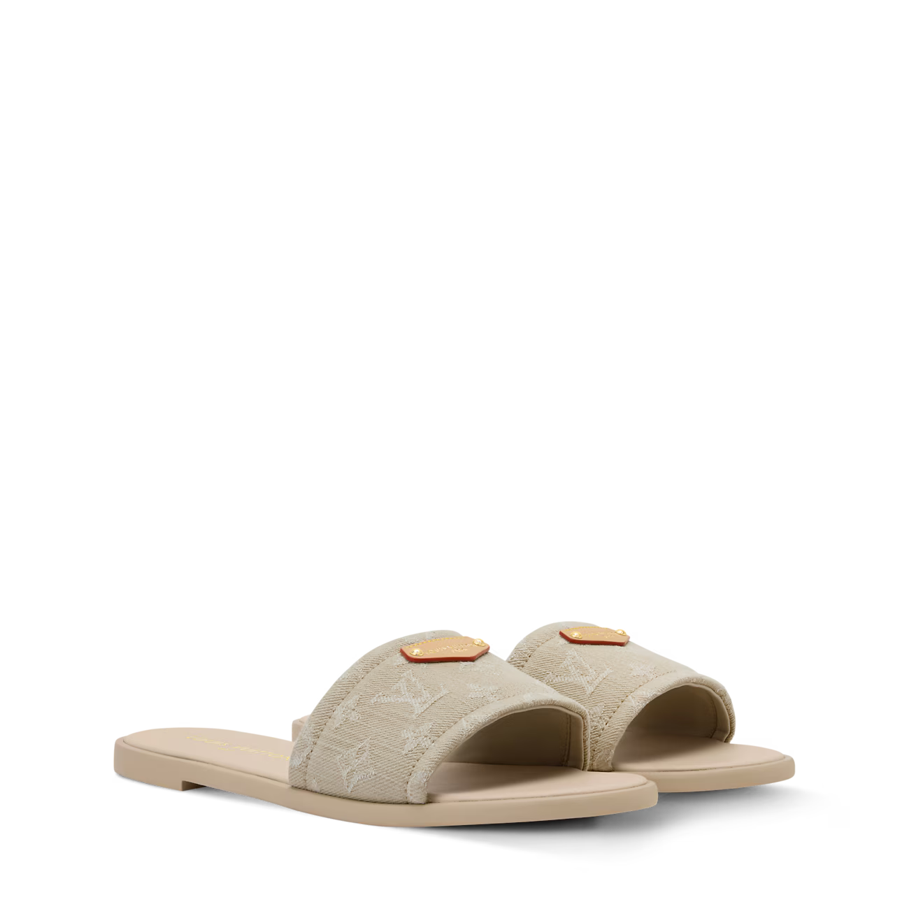 Monogram Denim Luxe Slides